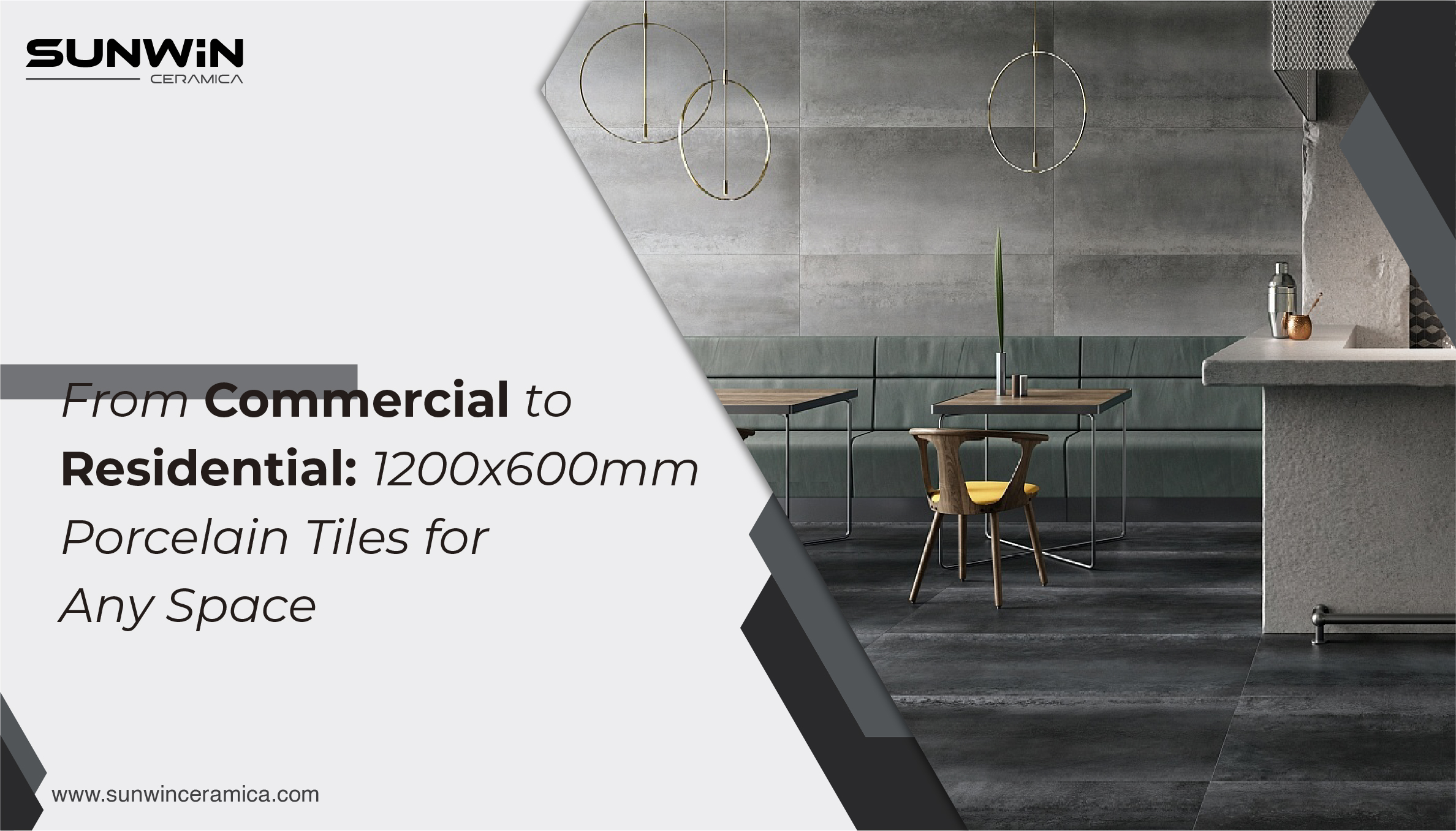From Commercial to Residential: 1200x600 Porcelain Tiles for Any Space